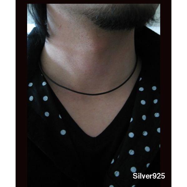 レザーチョーカー黒2mm45cm 本革製ブラック メイン |  | 02