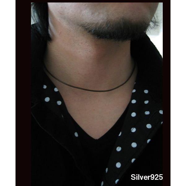 レザーチョーカー茶2mm45cm 本革製ブラウン メイン |  | 02