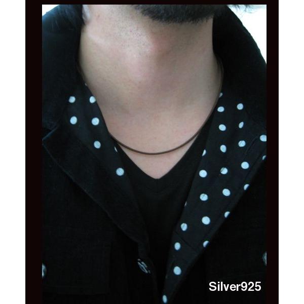 レザーチョーカー茶2mm50cm 本革製ブラウン メイン |  | 02