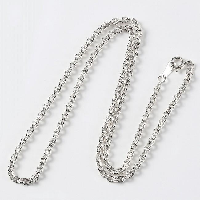 美品 SAAD シルバー 925 3mm あずき チェーン ネックレス 45cm 美品 SAAD シルバー 925 3mm あずき チェーン ネックレス 45cm