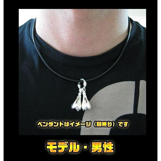 レザーチョーカー黒3mm45cm シルバー925 銀 メイン 本革 |  | 02