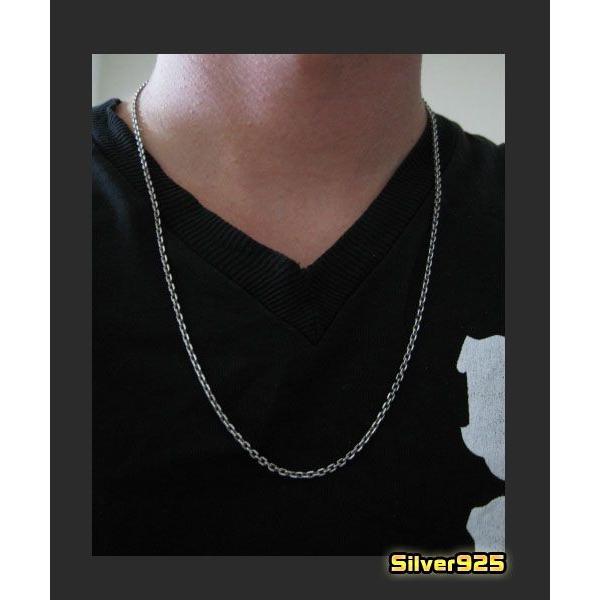 (オキシ)4面カットあずきチェーン(S)60cm メイン 長め あずきチェーン シルバー925 送料無料 メンズ ネックレス 銀 シルバー925 |  | 02