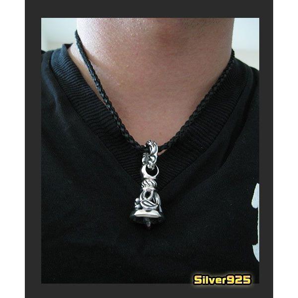 編み込みレザーネックレス3mm45cm黒 メイン 本革 |  | 02