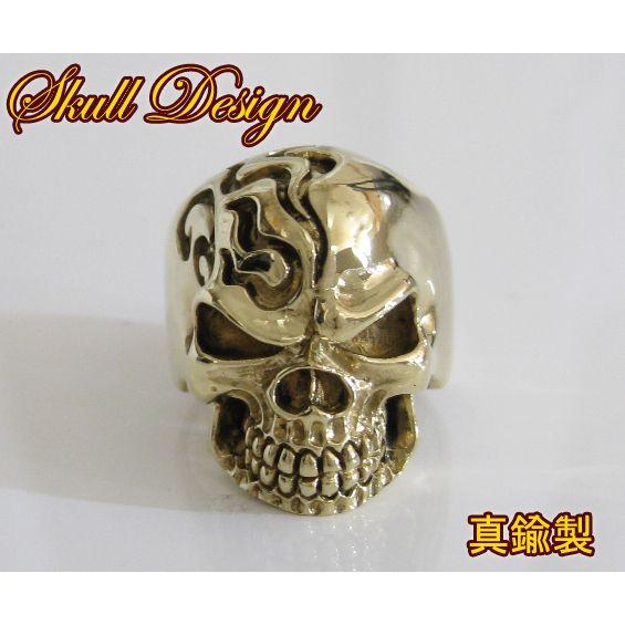 ブラススカルリング(4)11号 13号 15号 16号 17号 18号 19号 20号 21号 22号 23号 24号 25号 27号 ドクロ指輪 メイン | 