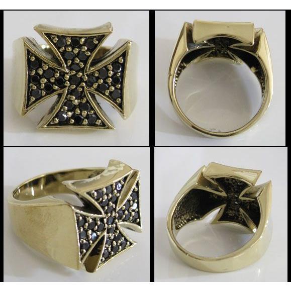 ⑨STARクロスRING 真鍮 ⑨STARクロスRING 真鍮