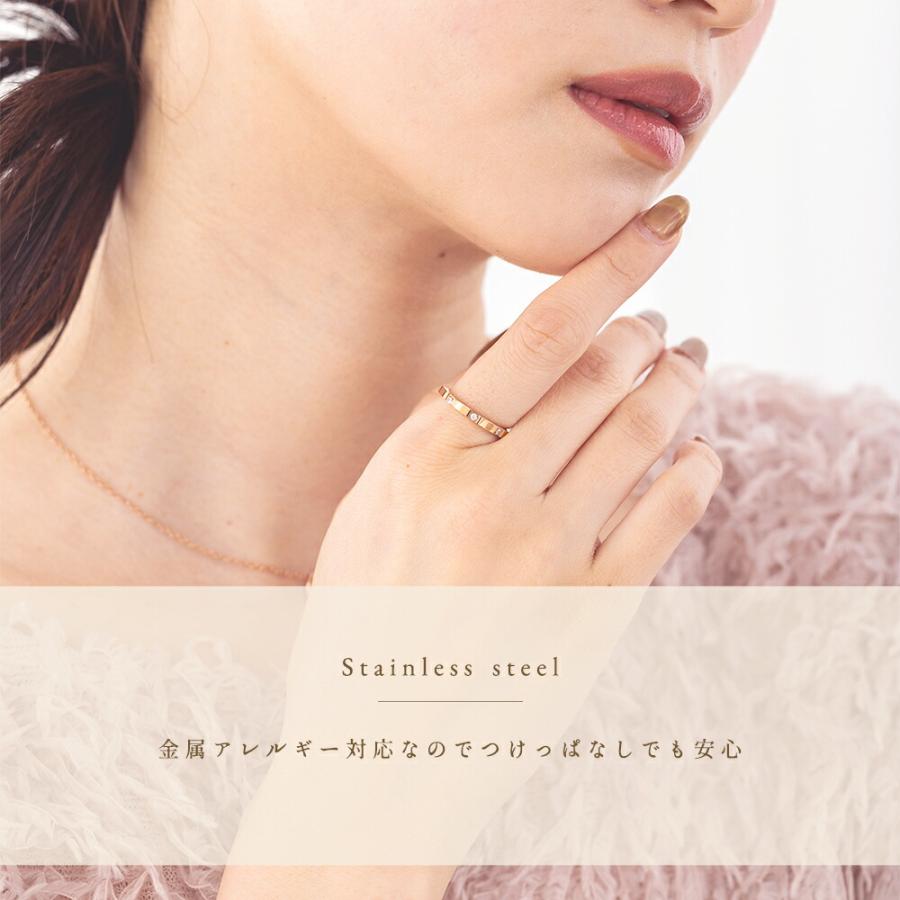指輪 レディース ステンレス リング (28)CZ 選択可 金色 銀色 ピンクゴールド  316L 指輪 |  | 12