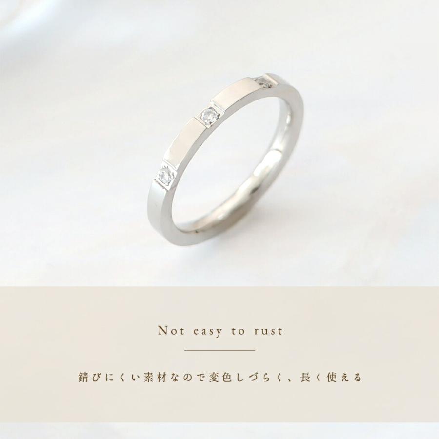 指輪 レディース ステンレス リング (28)CZ 選択可 金色 銀色 ピンクゴールド  316L 指輪 |  | 13