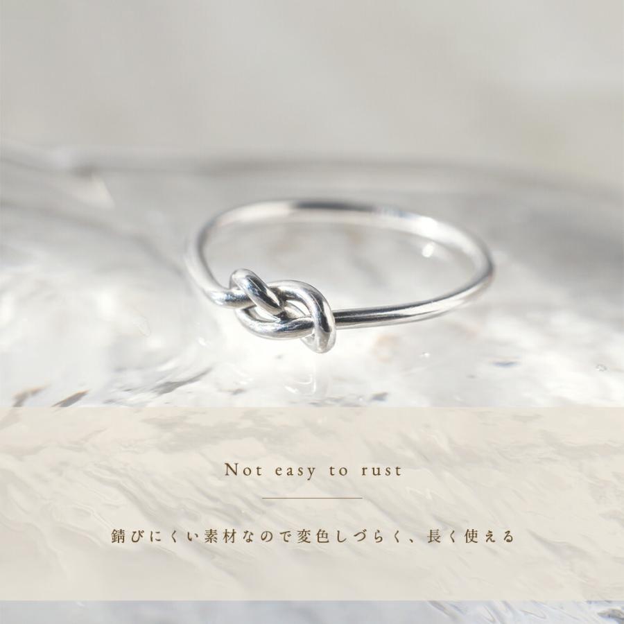 指輪 レディース ステンレス リング (117)結わき 選択可 (銀色 金色