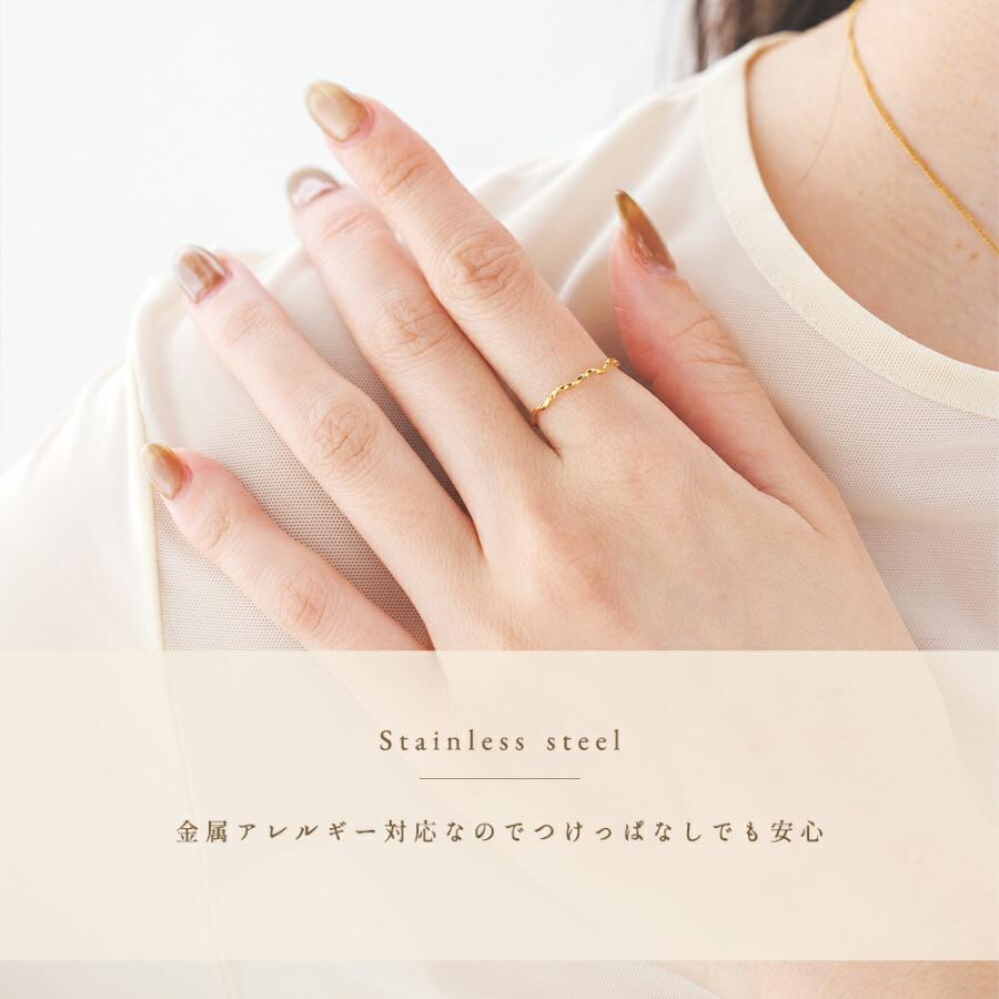 20%OFFセール 指輪 レディース ステンレス リング (223)ひねりウェーブ 