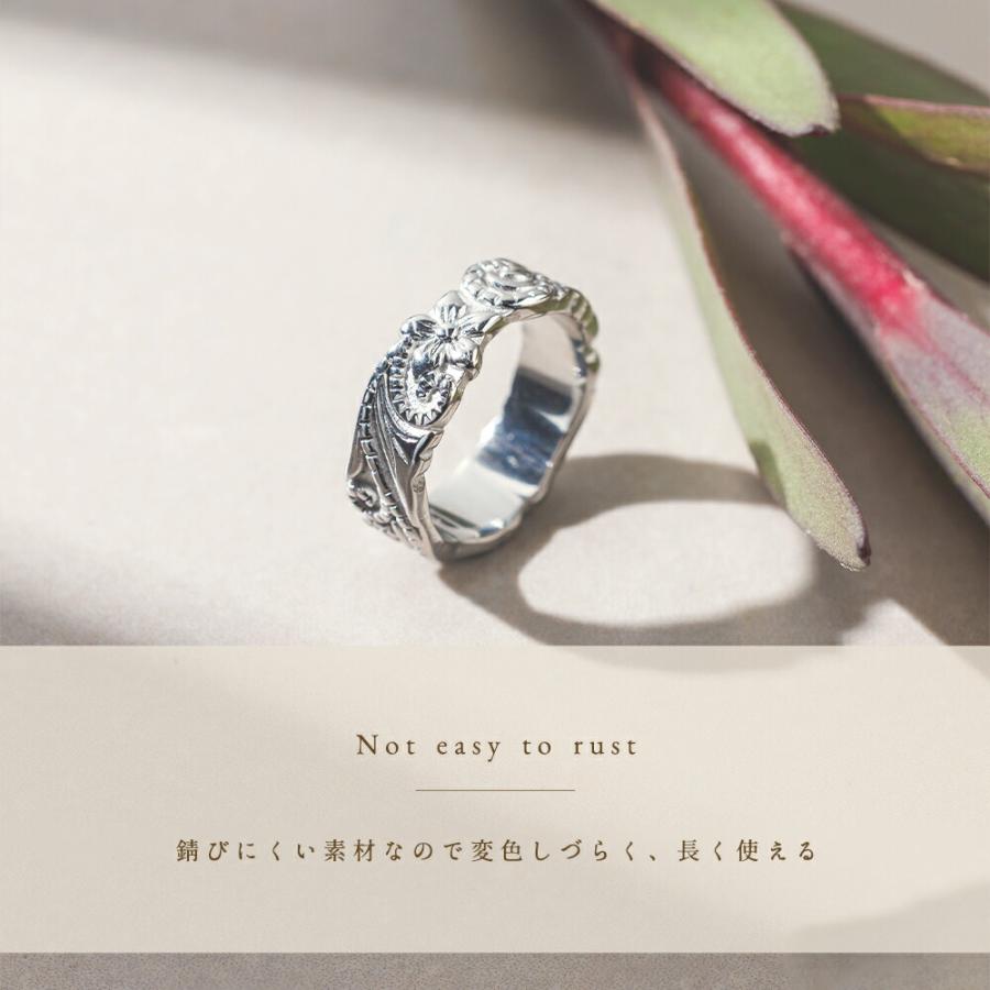 s*a様 ワイレア 14kリング ハワイアンジュエリーワイレアリング14Kホワイトゴールド日本サイズ9号