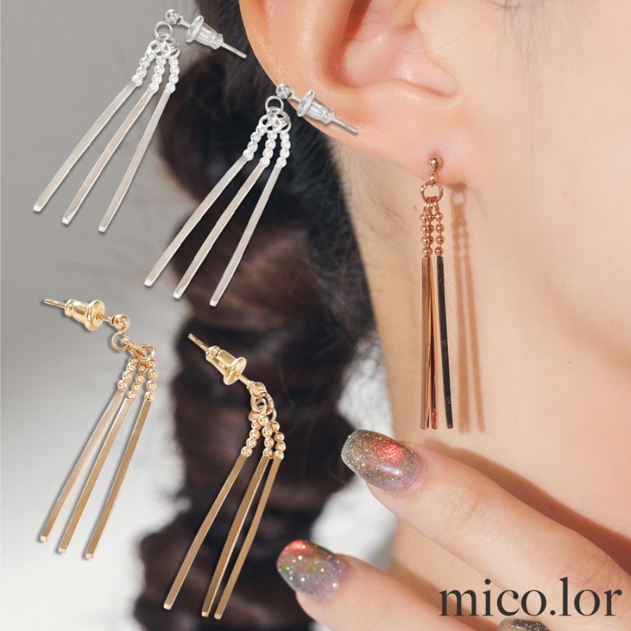 ピアス レディース ステンレス (127)スティック(2個セット） メンズ