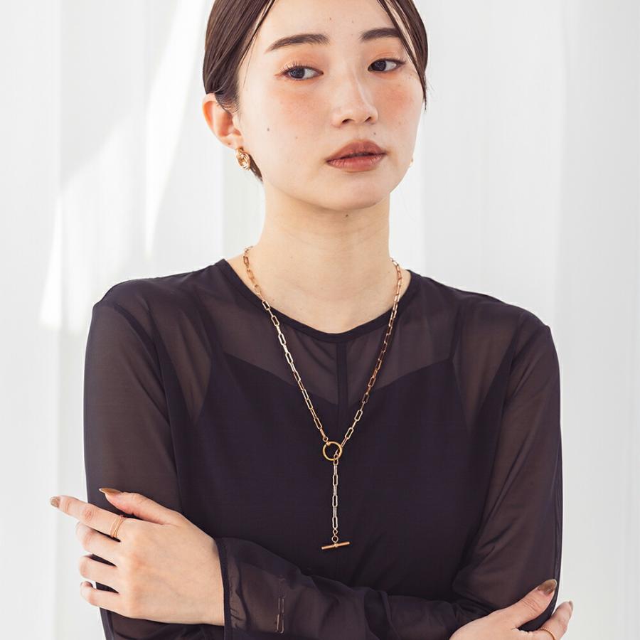 ネックレス レディース ステンレス (64)マンテル 選択可 銀色 金色 