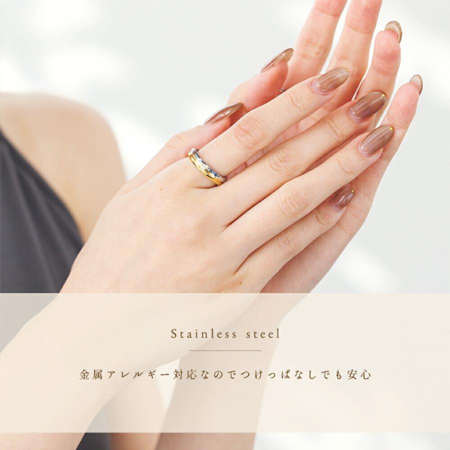 20%OFFセール 指輪 レディース ステンレス リング (263)CZ 選択可 銀色 