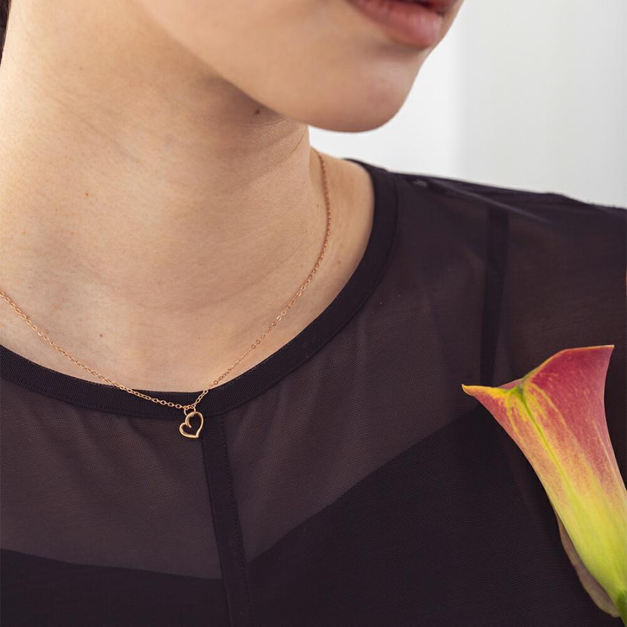 ネックレス レディース ステンレス (93) ハート選択可 銀色 金色