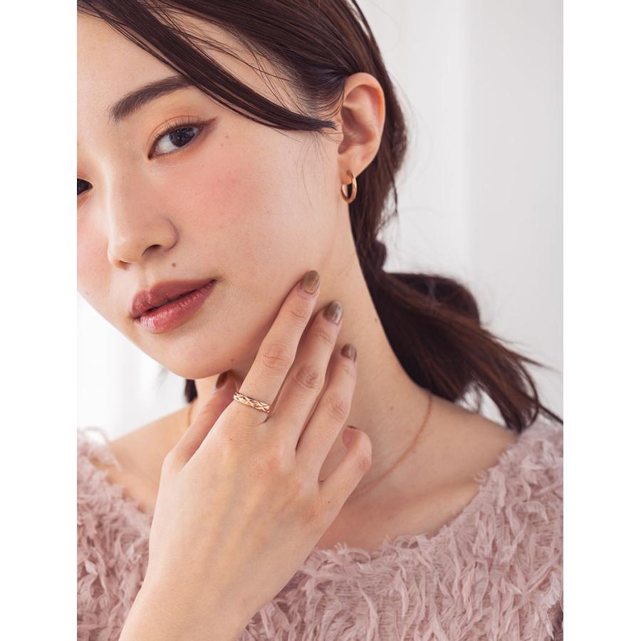 指輪 レディース ステンレス リング (333)キルティング加工 選択可 銀色 金色 ピンクゴールド 指輪 メンズ 送料無料 |  | 10