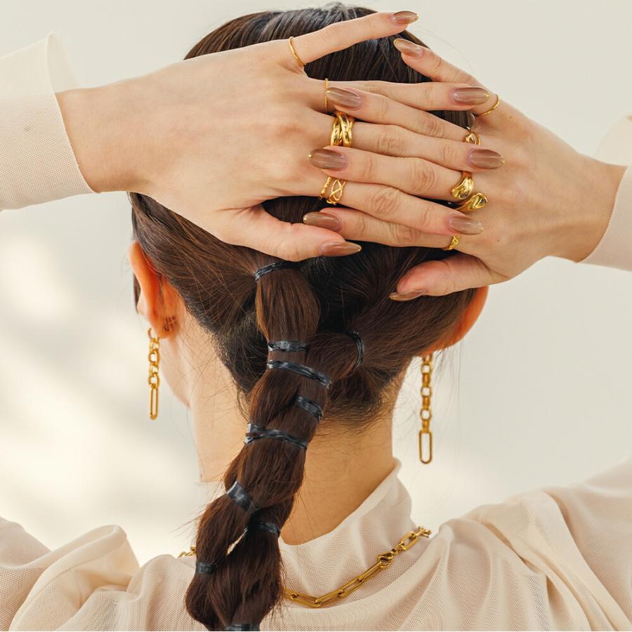 指輪 レディース ステンレス リング (333)キルティング加工 選択可 銀色 金色 ピンクゴールド 指輪 メンズ 送料無料 |  | 17