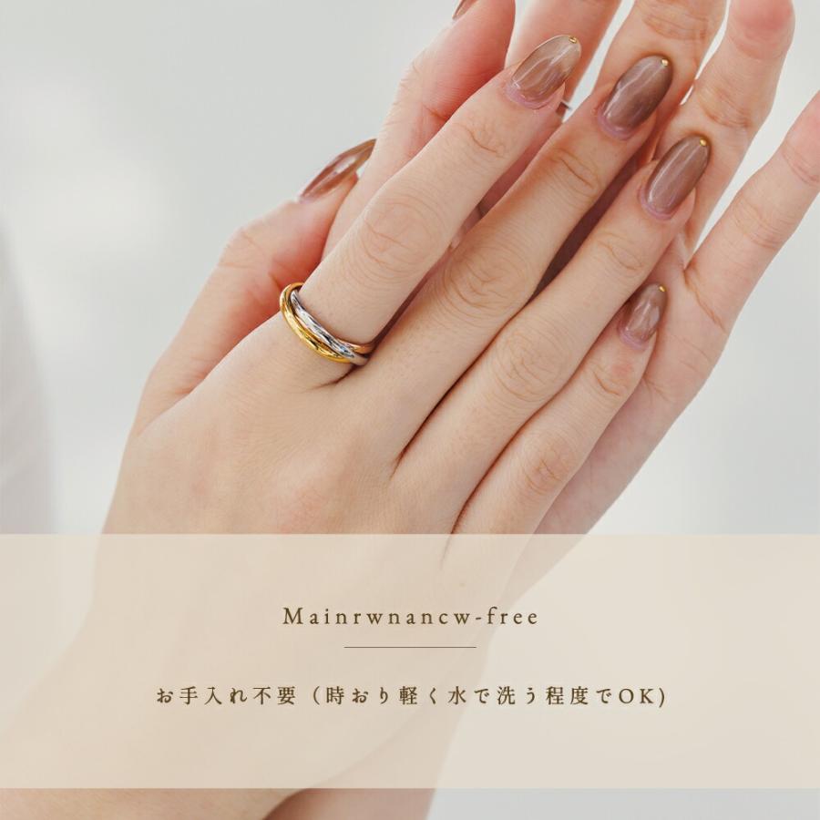 指輪 レディース ステンレス リング (337) 3連リング 選択可 (銀色 金色 ピンクゴールド) 指輪 トリニティ メンズ 送料無料 |  | 13