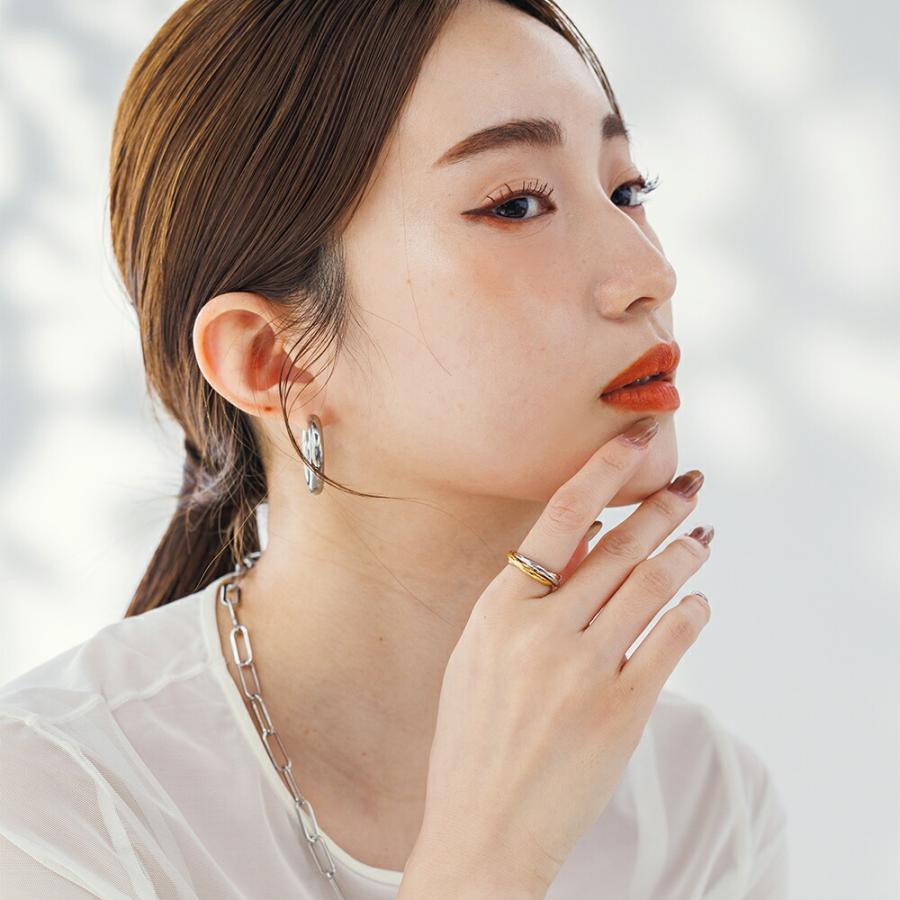 指輪 レディース ステンレス リング (337) 3連リング 選択可 (銀色 金色 ピンクゴールド) 指輪 トリニティ メンズ 送料無料 |  | 03