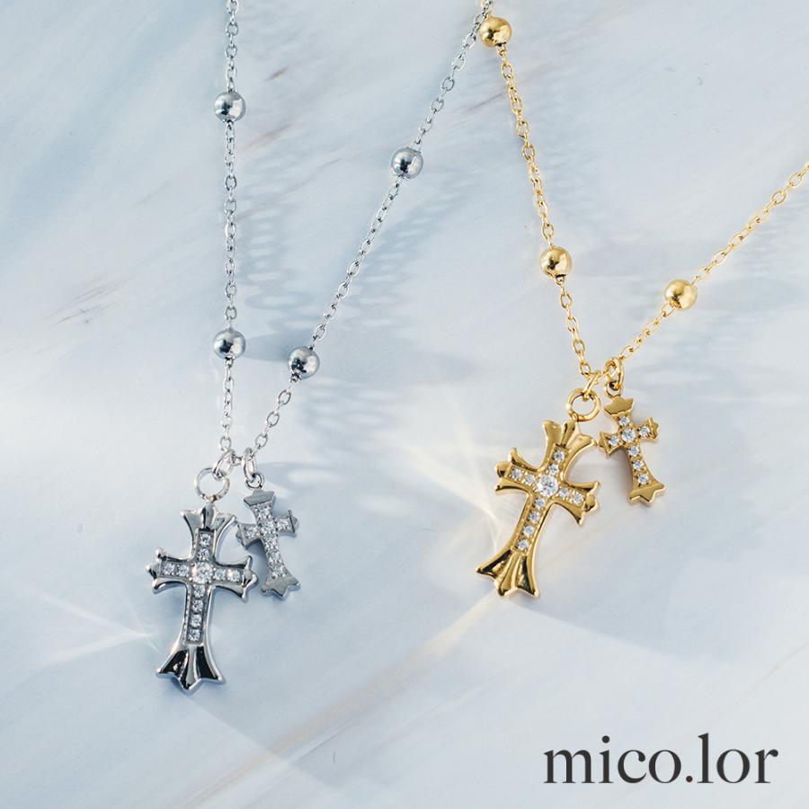 ネックレス レディース ステンレス (186) 十字架 CZ 2色あり ネックレス レディース ステンレス (186) 十字架 CZ 2色あり