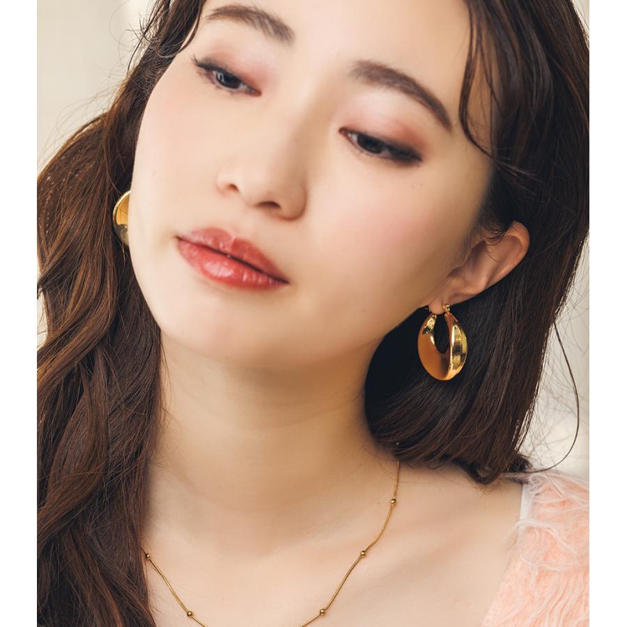 ピアス レディース ステンレス (268) 2個セット 金色 三日月 ムーン