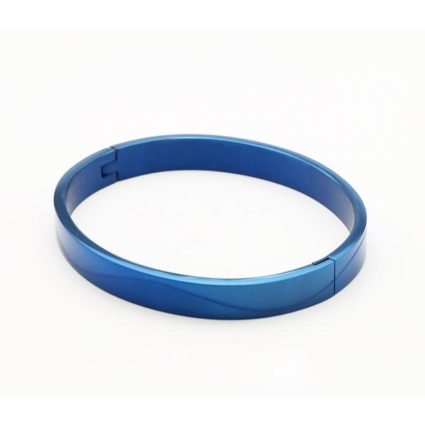 バングル レディース ステンレス (1)青 メンズ 送料無料サージカル316L