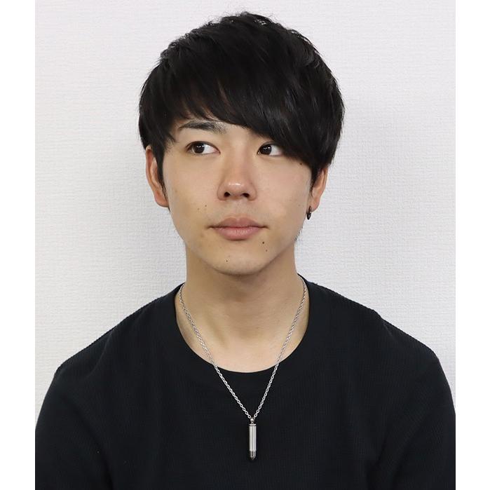 ペンダント レディース ステンレス (50)ピルケース 弾丸 銀色 メンズ 