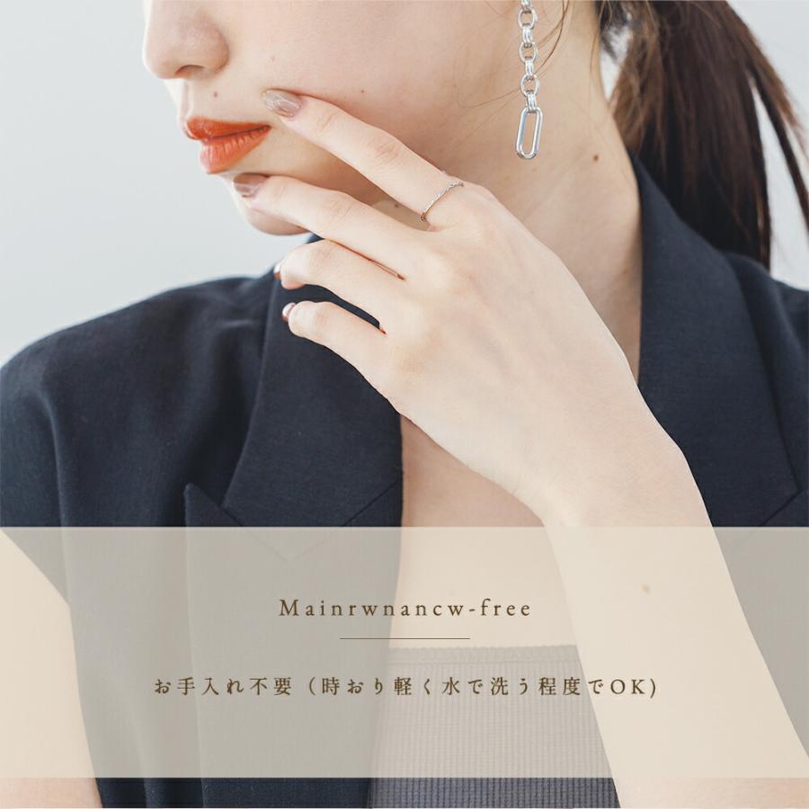 指輪 レディース ステンレス リング (49) 銀色 金色 ピンクゴールド 7