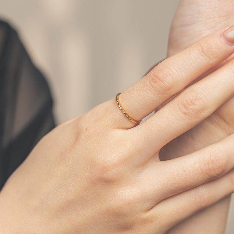 指輪 レディース ステンレス リング (49) 銀色 金色 ピンクゴールド 7