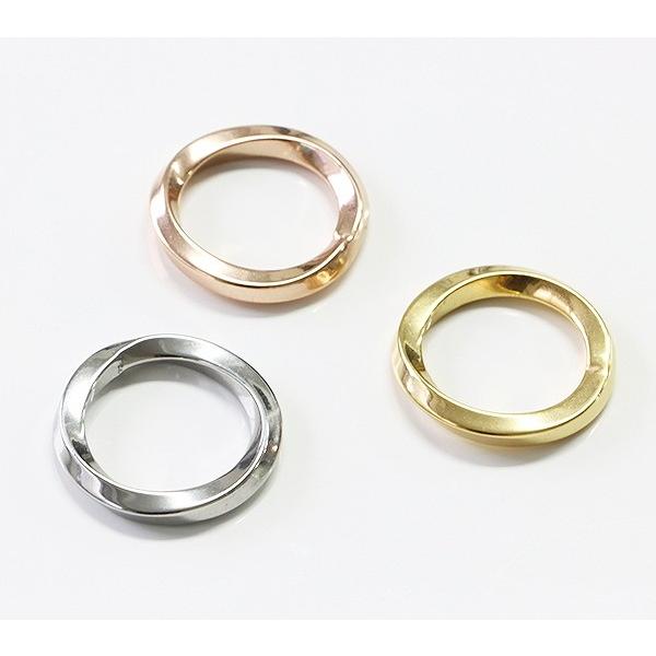 指輪 レディース ステンレス リング (51) ひねり選択可 銀色 金色