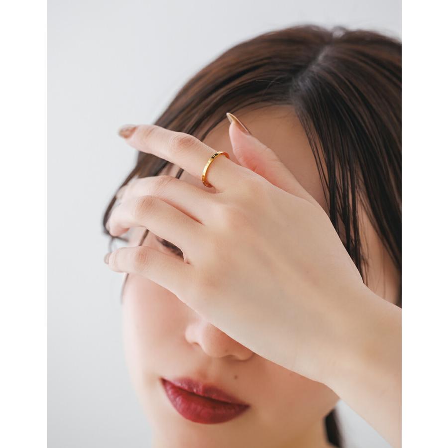 指輪 レディース ステンレス リング (56) ローマ数字 選択可 銀色 金色