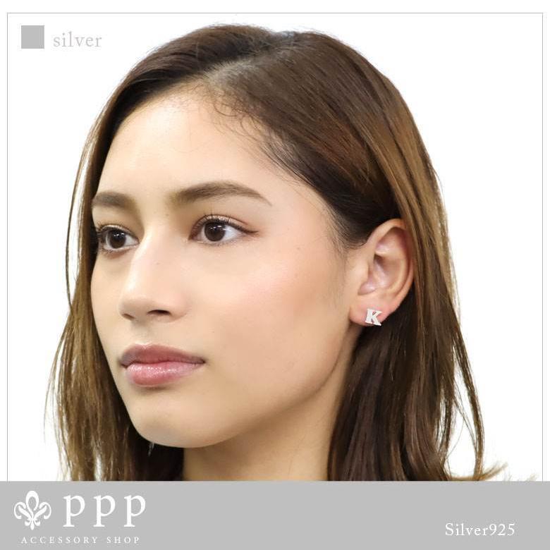ピアス レディース ステンレス ピアス(73)2個セット カラー選択可 AからZまであり アルファベット 金色 銀色 ピンクゴールド |  | 02
