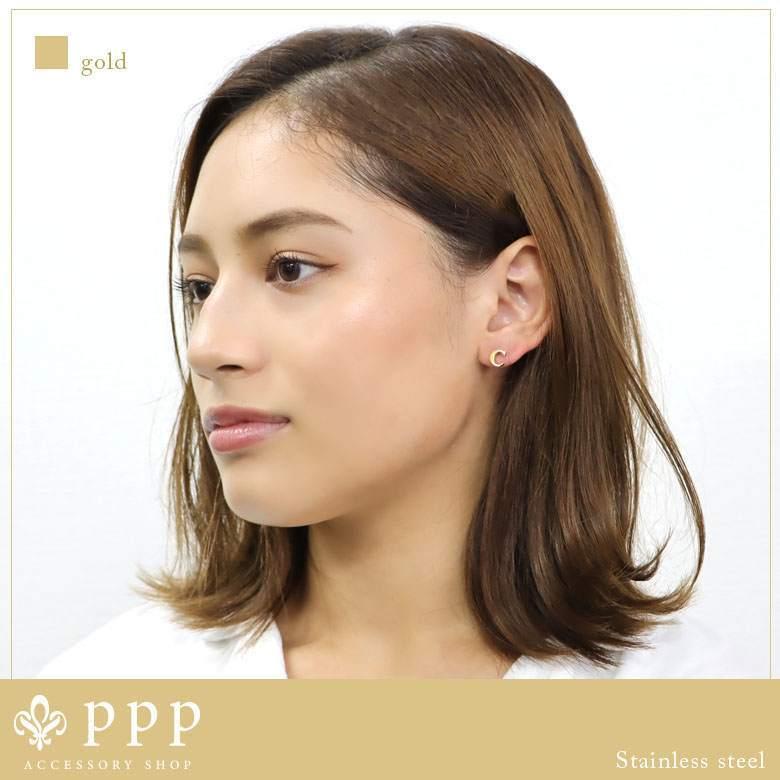 ピアス レディース ステンレス ピアス(73)2個セット カラー選択可 AからZまであり アルファベット 金色 銀色 ピンクゴールド |  | 04