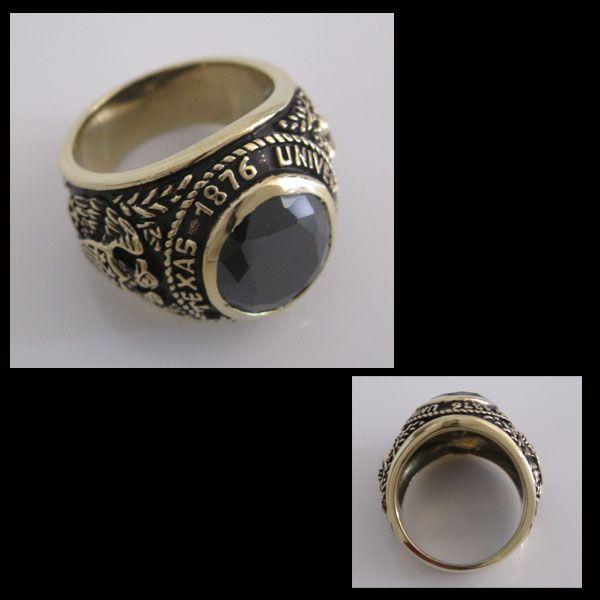 ブラスカレッジリング(3)黒BCZ11号 13号 15号 17号 19号 21号 23号 25号 メイン 指輪真鍮製ブラス |  | 03