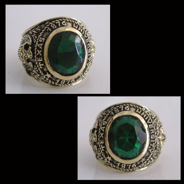 ブラスカレッジリング(3)緑11号 13号 15号 17号 19号 21号 23号 25号 メイン 指輪真鍮製ブラス |  | 01