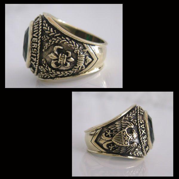 ブラスカレッジリング(3)緑11号 13号 15号 17号 19号 21号 23号 25号 メイン 指輪真鍮製ブラス |  | 02