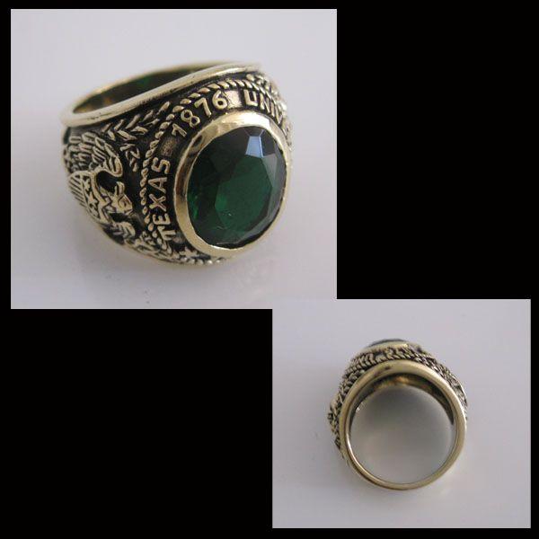 ブラスカレッジリング(3)緑11号 13号 15号 17号 19号 21号 23号 25号 メイン 指輪真鍮製ブラス |  | 03