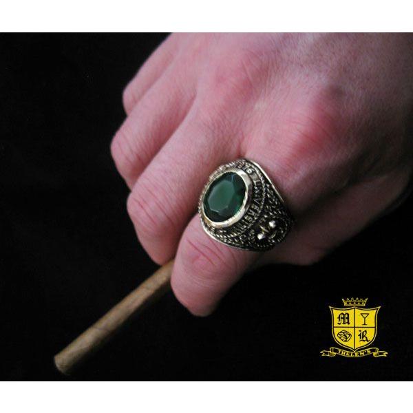 ブラスカレッジリング(3)緑11号 13号 15号 17号 19号 21号 23号 25号 メイン 指輪真鍮製ブラス |  | 04