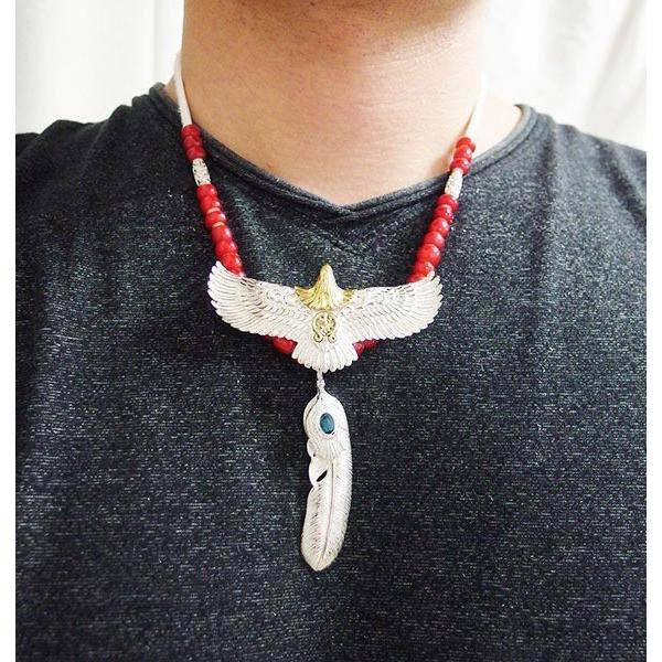 人気商品 フェザーネックレス メイン Gv レザーホワイトハートネックレス 3 おしゃれ 銀色 メンズ レディース ペンダント シルバー925 ビッグイーグル羽根 パワーストーン 天然石 鳥 動物 メンズアクセサリー