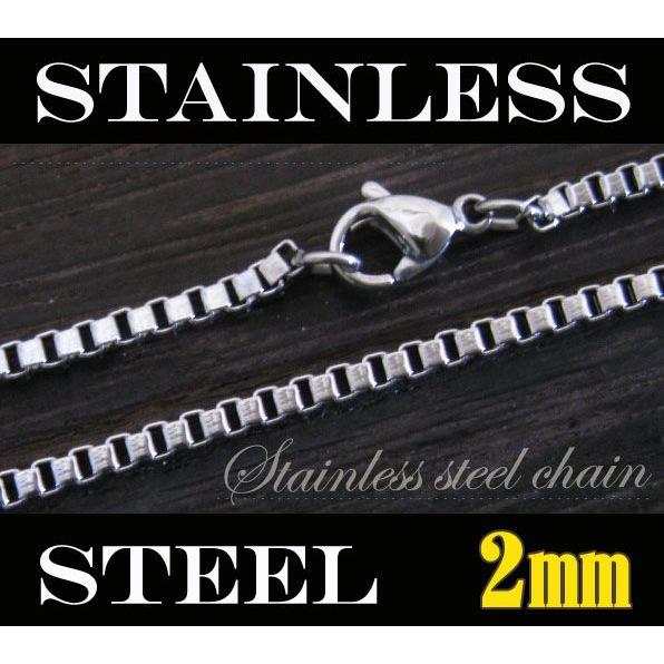 ネックレス レディース ステンレス ベネチアンチェーン2mm選択可40cm