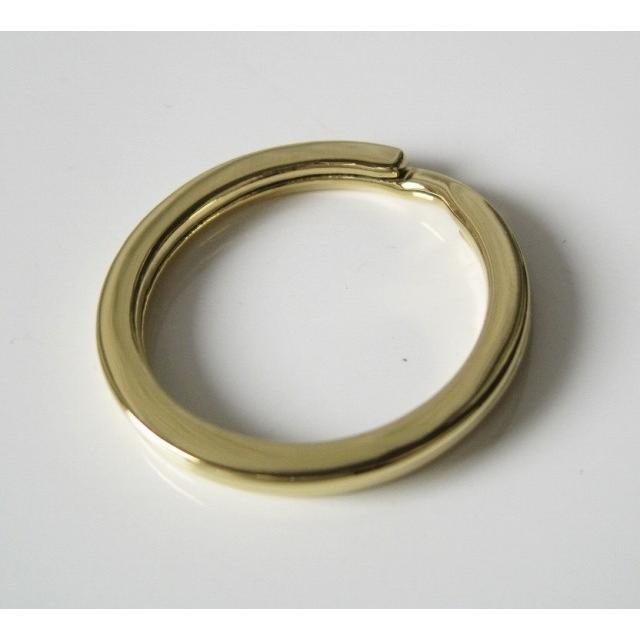 ブラス製キーリング(1)直径3.2cm メイン キーチェーン キーリング 真鍮製 ブラス 金色 |  | 04