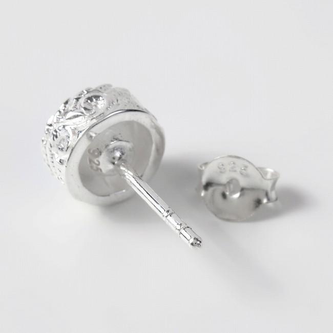プルメリアピアス(2)ターコイズ2個セット ピアス イヤリング シルバー