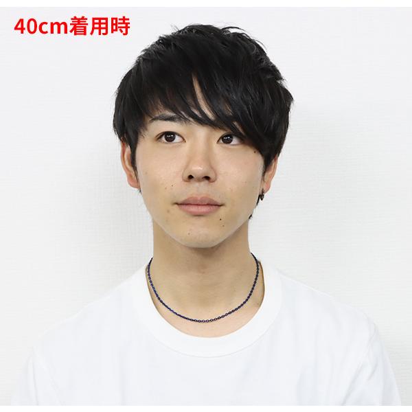 チェーン ネックレス レディース ステンレス 4面カットあずきチェーン