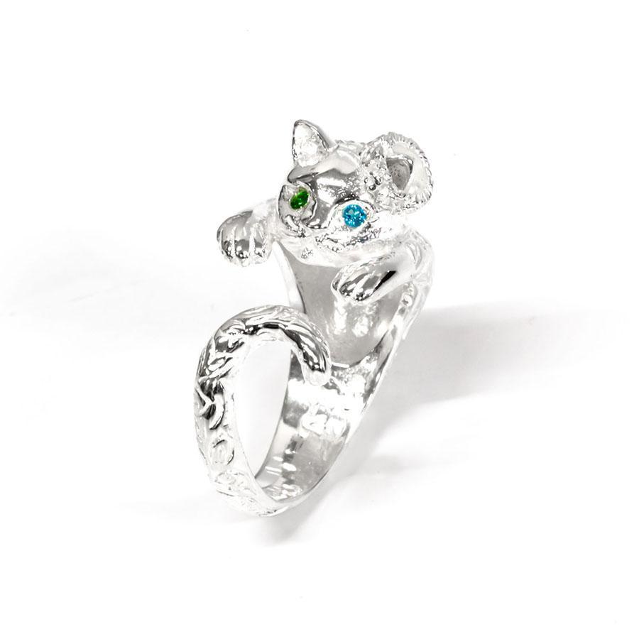 人気新品入荷 Good Vibrations Gv ネコの指輪 1 オッドアイ11号フリーサイズ メインブランド 猫 動物 リング シルバー925メンズ レディース 送料無料 Champagnelefevre Fr