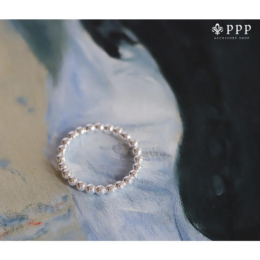 シルバー925製 リング(117) ボールチェーンリング 幅2.5mm シルバー925