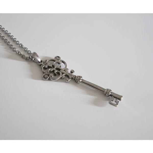 ステンレスペンダント カギ(1) メイン ペンダント鍵かぎサージカルステンレスネックレス(316L) |  | 01