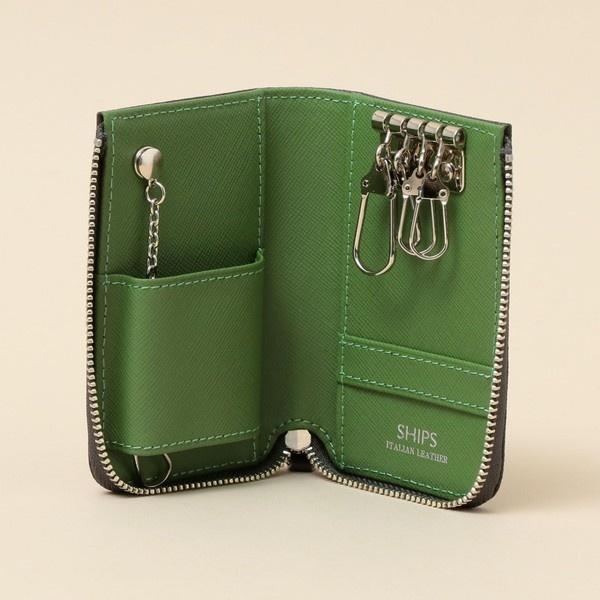 【SAFFIANO LEATHER】 【Braided】 2トーン キーケース