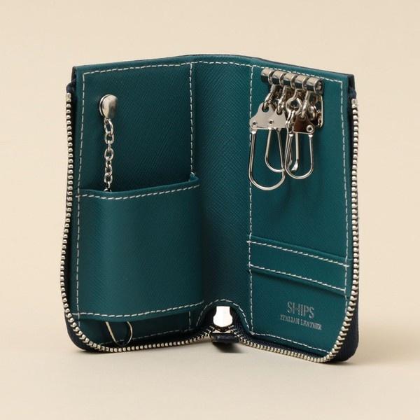 【SAFFIANO LEATHER】 【Braided】 2トーン キーケース