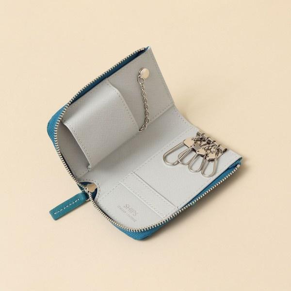 【SAFFIANO LEATHER】 【Braided】 2トーン キーケース