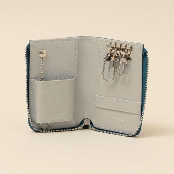 【SAFFIANO LEATHER】 【Braided】 2トーン キーケース