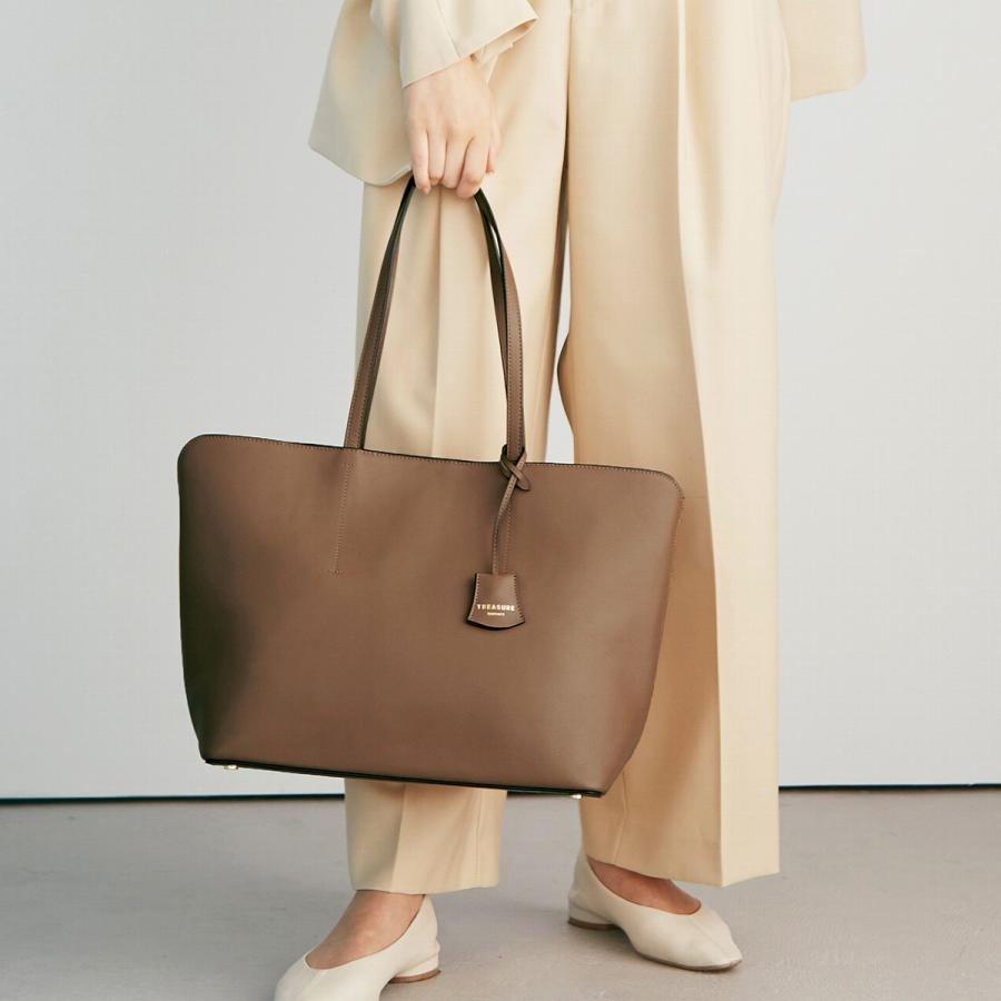 Tod's ケイプバッグ CAPE トートバッグ カーフレザー 自立　A4可　茶 TOPKAPI（トプカピ） フロントステッチ レザーA4トートバッグ : マルイ